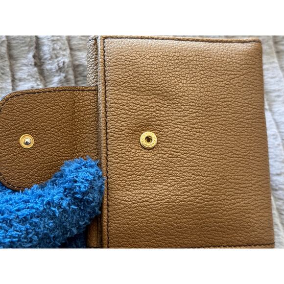 BVLGARI Leather Bi-Fold Wallet, Brown/Camel, Women Men Unisex - Picture 9 of 12